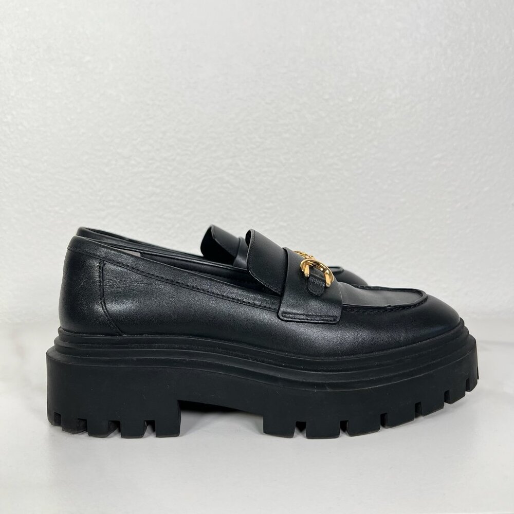 Stuart Weitzman Black Platform Loafers - Size 36